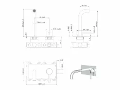 Essebagno Grifo|Mezclador empotrado de lavabo Encarond cromado