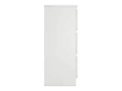 TOPESHOP MILAN - Cómoda grande para dormitorio de 6 cajones - 30x120x77cm - Estilo escandinavo - Almacenamiento Blanco