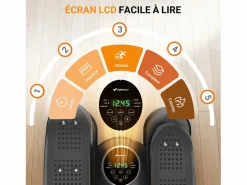 Mini Bicicleta Elíptica Eléctrica , 12 Niveles, Pantalla Táctil LCD, Control Remoto, Bandas de Resistencia, Base Antideslizante^MERACH Sale