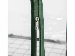 Mini invernadero con estantes, película de PVC resistente, estructura de acero, puerta enrollable, verde (70x50x160cm)^ Best