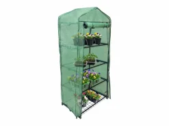 Mini Invernadero de 4 niveles PE Transparente Cubierta Impermeable Estantes Pequeños Casa de Cultivo de Plantas Jardín al Aire Libre Marco de Acero | Pala Gratis^Monstershop Sale
