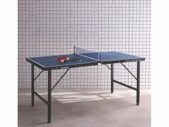 Sweeek Ping Pong|Mini mesa de ping pong interior plegable con 2 raquetas y 3 pelotas,