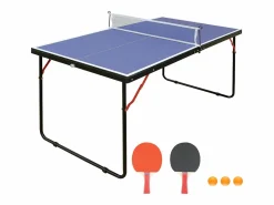 Vente-unique Ping Pong|Mini mesa de ping-pong , con raquetas, pelotas y red, L137 x Alt. 67 cm, DENIS