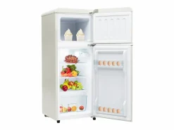 Mininevera retro, 92 L en total, congelador de 28 L, frigorífico de 64 L, clase energética D, LED, diseño retro, (105,5 x 41 x 45,5 cm)^ Outlet
