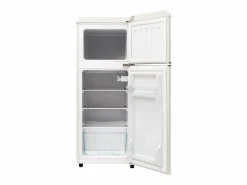 Mininevera retro, 92 L en total, congelador de 28 L, frigorífico de 64 L, clase energética D, LED, diseño retro, (105,5 x 41 x 45,5 cm)^ Outlet