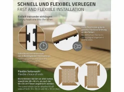 ML-DESIGN Perfil angular de wpc marrón teca esquina derecha 38x2x7,5 cm borde de remate para baldosas con sistema clic aspecto madera para terraza Marru00f3n Clearance