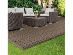 ML-DESIGN Perfil angular de wpc marrón oscuro esquina izquierda 38x2x7,5 cm borde de remate para baldosas con sistema clic aspecto madera para terraza Marru00f3n Online