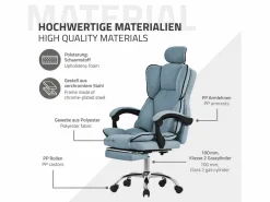 Silla de oficina ergonómica, , regulable en altura con respaldo alto^ML-DESIGN