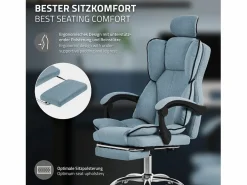 Silla de oficina ergonómica, , regulable en altura con respaldo alto^ML-DESIGN