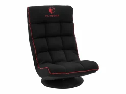 ML-DESIGN Silla Gaming|Sofá gaming ergonómico, negro-, sillón gamer de ordenador, videojuegos asiento gamer de suelo giratorio 360° y ajustable