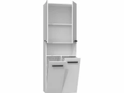 MOBY - Mueble de baño con dos cestas - Tiradores minimalistas - 174x60x30 - Torre de almacenamiento^TOPESHOP