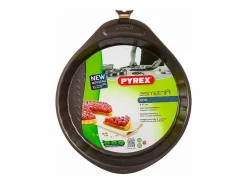 Molde de tarta plano Asimetría antiadherente inox Ø27x4 cm^Pyrex