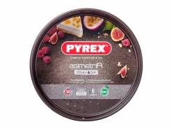 Molde desmontable Asimetría antiadherente inox Ø26 cm^Pyrex New
