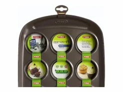 Pyrex Molde para magdalenas Asimetría Pirex acero 5x25x38 cm Negro New
