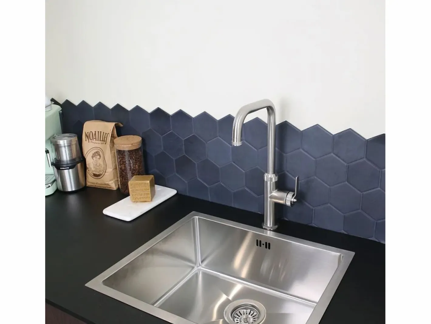 Molette Mezclador de fregadero de acero inoxidable^Essebagno