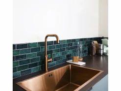 Essebagno Grifo De Cocina|Molette Mezclador de fregadero cobre cepillado
