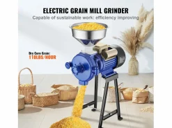 Molino de Granos SucceBuy Eléctrico 3000 W - Robusto, Espesor Ajustable, Ideal para Uso Comercial Y Diversos Granos^ Clearance