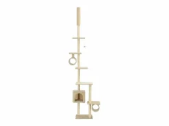 Garden Furniture Mora Rascador para gatos con postes de sisal 260 cm Beige Best