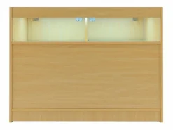 Monstershop Mostrador Comercial con Luz LED B1200 120x60x90cm – Arce Color natural claro Sale