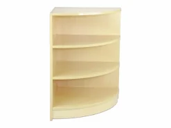 Monstershop Escritorio Secreter|Mostrador Comercial Esquinero Curvo LM60 60x60x90cm – color Arce