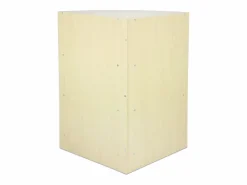 Monstershop Escritorio Secreter|Mostrador Comercial Esquinero Curvo LM60 60x60x90cm – color Arce