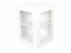 Monstershop Mostrador Comercial Esquinero Curvo CM60 60x60x90cm – Blanco New