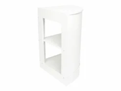 Monstershop Mostrador Comercial Esquinero Curvo CM60 60x60x90cm – Blanco New