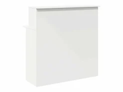 vidaxl Mostrador de recepción 100x50x103,5 cm madera de ingeniería Blanco New