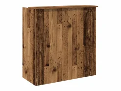 Clicnbuy Mostrador de recepción madera vieja 100x50x103,5 cm Marru00f3n Best