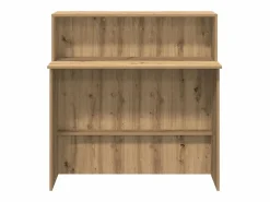 Clicnbuy Escritorio Tradicional|Mostrador de recepción roble artisian 100x50x103,5 cm