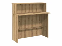 Mostrador de recepción roble artisian 200x50x103,5 cm^Clicnbuy Best