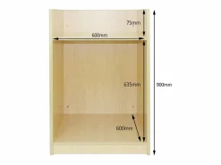 Monstershop Mostrador para Caja Registradora TB60 60x60x90cm – color Arce Color natural claro Discount