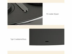 Máquina de Boxeo con Música, Bluetooth, LED, Montaje en Pared, para Adultos, Negra (41,8 x 44,6 x 7,5 cm) Negro Discount