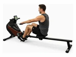 Máquina de ejercicios de remo con tiro central - O'Fitness - Contador de 5 funciones - Rueda magnética: 5 Kg Negro Sale