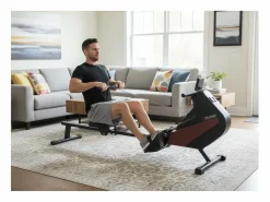 Máquina de ejercicios de remo con tiro central - O'Fitness - Contador de 5 funciones - Rueda magnética: 5 Kg Negro Sale