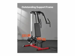 Máquina de prensa de pecho ajustable SucceBuy, capacidad de 204 kg, equipo para entrenamiento de pecho, espalda, deltoides posteriores y hombros, gimnasio en casa^ Discount