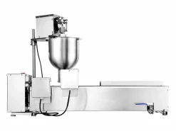 Pequeño Electrodoméstico|Máquina para Hacer Rosquillas Automática Comercial SucceBuy, Máquina para Hacer Rosquillas Eléctrica de Una Sola Fila, Freidora de Acero Inoxidable
