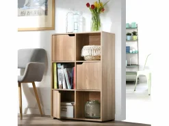 Calicosy Librería|Mueble 6 estantes con 3 puertas