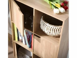 Calicosy Librería|Mueble 6 estantes con 3 puertas