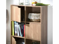 Calicosy Librería|Mueble 6 estantes con 3 puertas