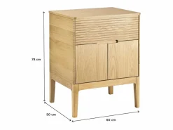 Mueble De Lavabo|Mueble bajo ALASKA roble natural 60 cm