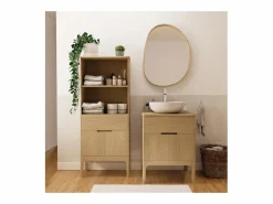 Mueble De Lavabo|Mueble bajo ALASKA roble natural 60 cm