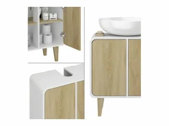 Vicco Mueble De Lavabo|Mueble bajo lavabo /roble 60x30x61 arla