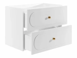 Mueble bajo lavabo suspendido con tiradores dorados - L80 cm - SATOBAL^Vente-unique Best