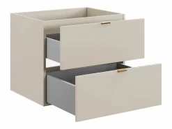 Vente-unique Mueble bajo lavabo suspendido - Color - 60 cm - LAVENA Beige Discount
