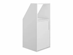 Vente-unique Mueble bajo para techo abuhardillado con 1 puerta y 1 estante - ADEZIO Blanco Hot
