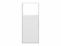 Vente-unique Mueble bajo para techo abuhardillado con 1 puerta y 1 estante - ADEZIO Blanco Hot