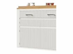 Hauss Spole Mueble Bar|Mueble bar extensible con 2 cajones y 2 puertas - Tapa extensible con ruedas - y madera