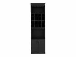 TuHome Mueble Bar|Mueble Bar Kava Beijing, con mesa extensible 180.6CM A X 51CM An X 34CM P Wengue