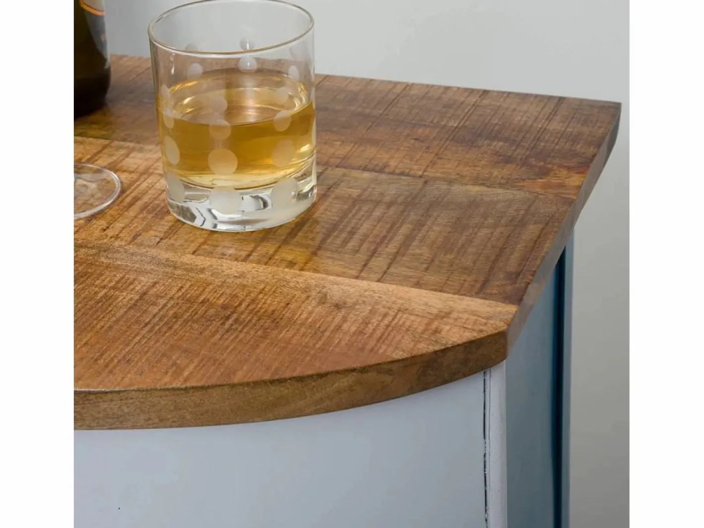 Mueble bar vintage con tablero de madera de mango y almacenamiento^Made In Meubles New